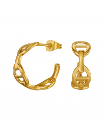 Hoop earrings 34 gold