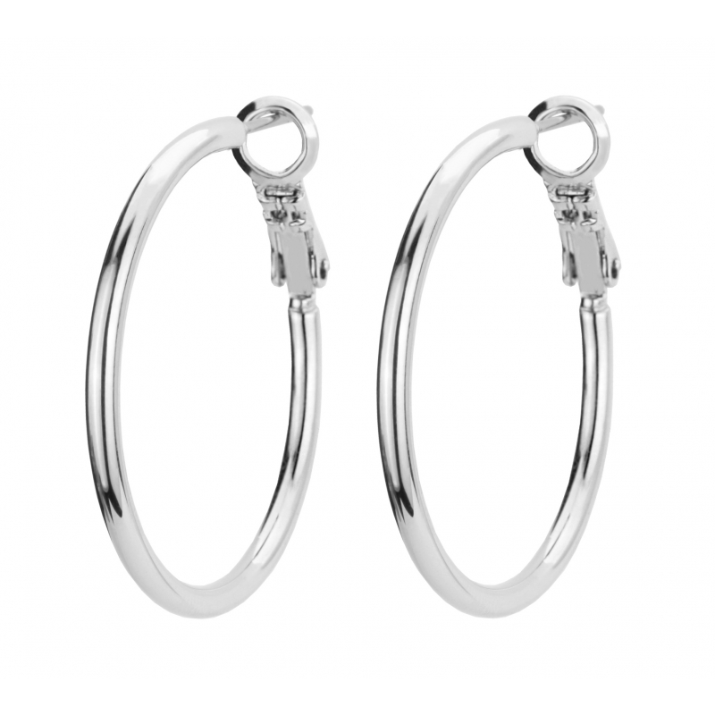 Traveller Creoles geplatineerd - 30mm