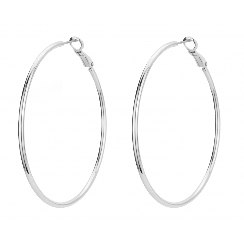 Traveller Creoles geplatineerd - 40mm