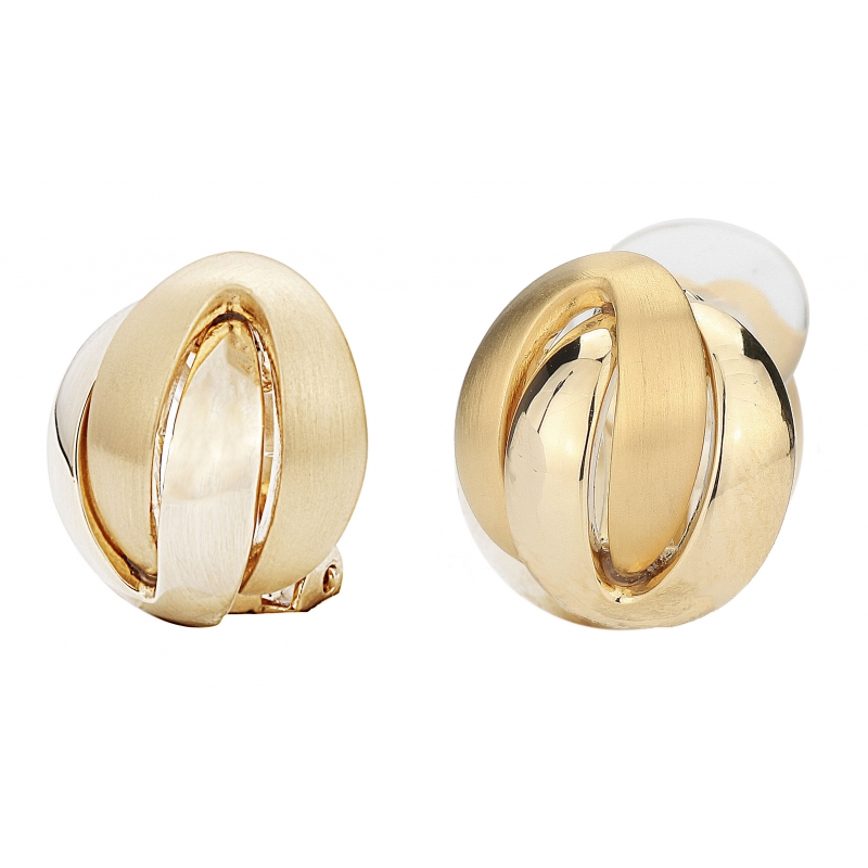 Traveller Oorclips verguld mat/glanzend