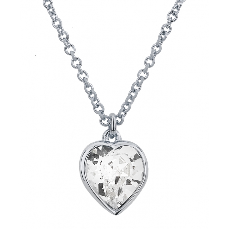 Traveller Hanger met ketting geplatineerd 8.8x8mm kristal