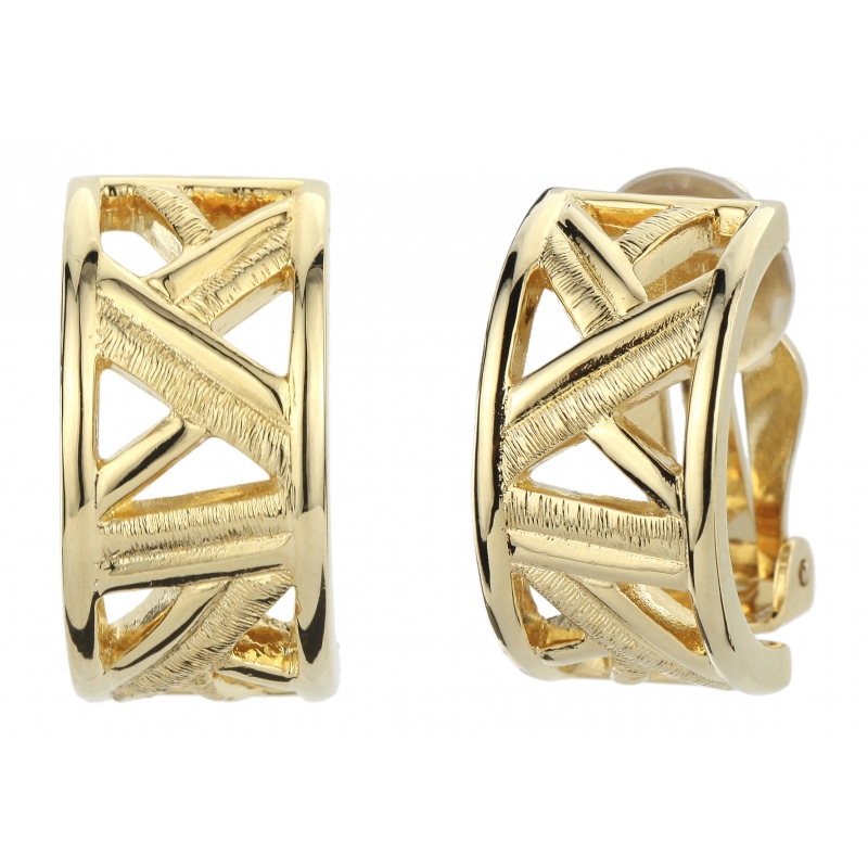 Traveller Oorclips verguld mat/glanzend