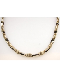 Necklace steel gold 50 cm