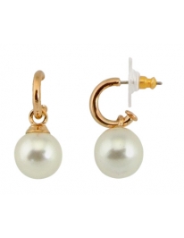 Drop earring pink gold 12mm...