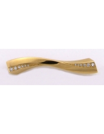 Brooch gold crystal
