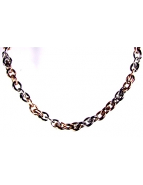 Necklace steel 2tone 49 cm...