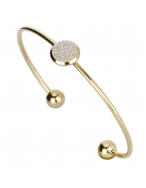 Bangle steel gold glitter