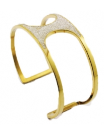 Bangle steel gold white...