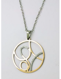 Pendant  chain steel 2tone...