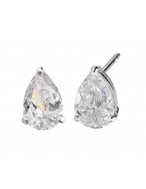 Pierced earrings, 925/rhod,...