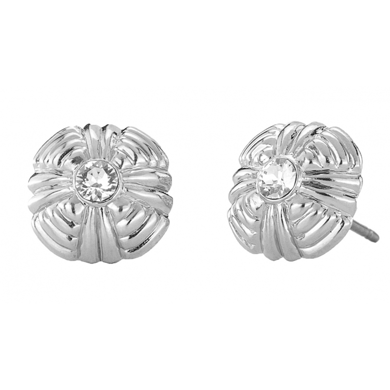 Traveller Oorstekers geplatineerd kristal