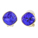 Traveller Oorclips - verguld - 12mm Majestic Blue