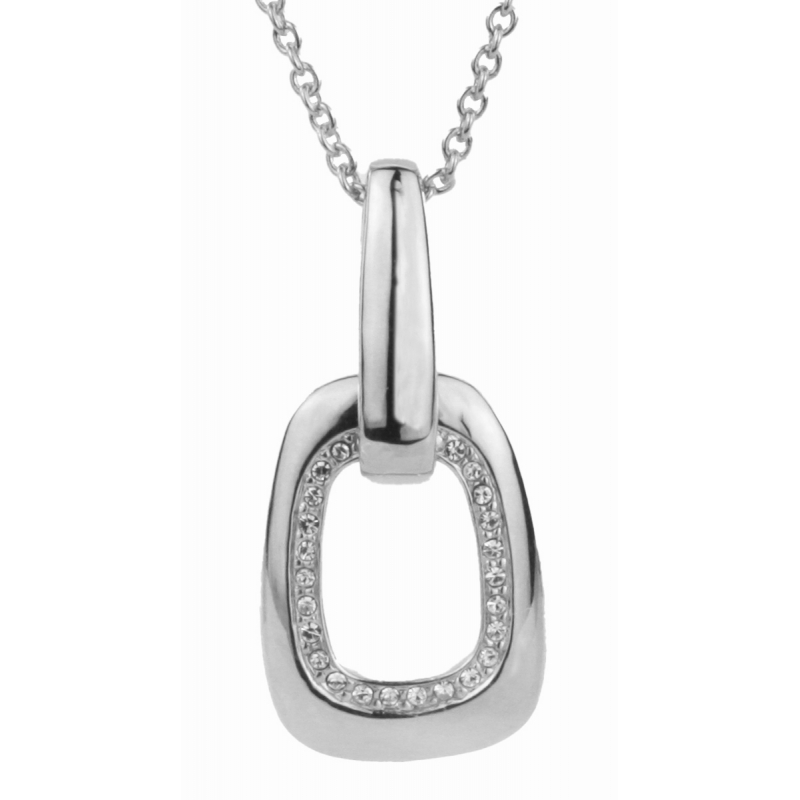 Traveller Hanger met ketting geplatineerd kristal - 70cm