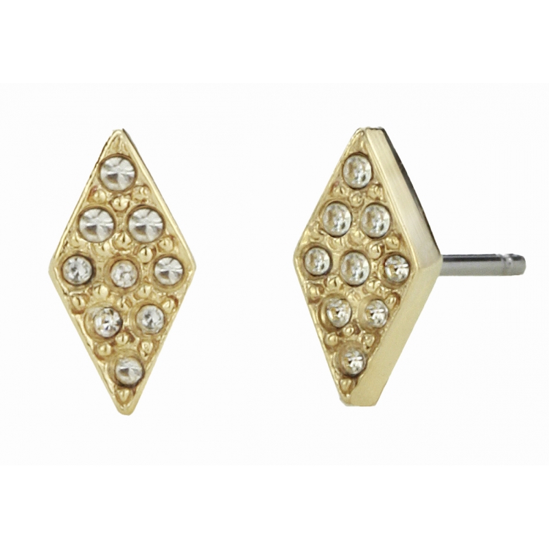 Traveller Oorstekers verguld kristal