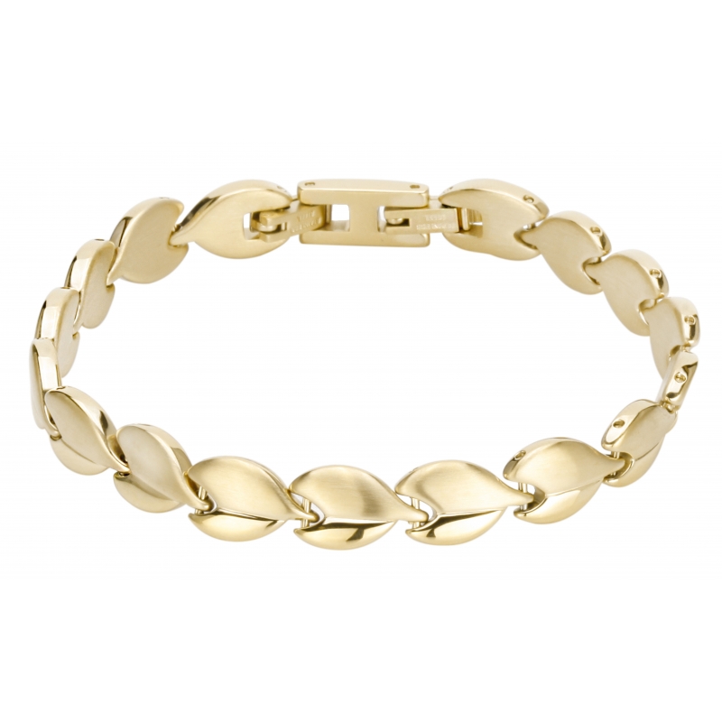 Traveller Armband edelstaal verguld - 18.5+1.5 cm