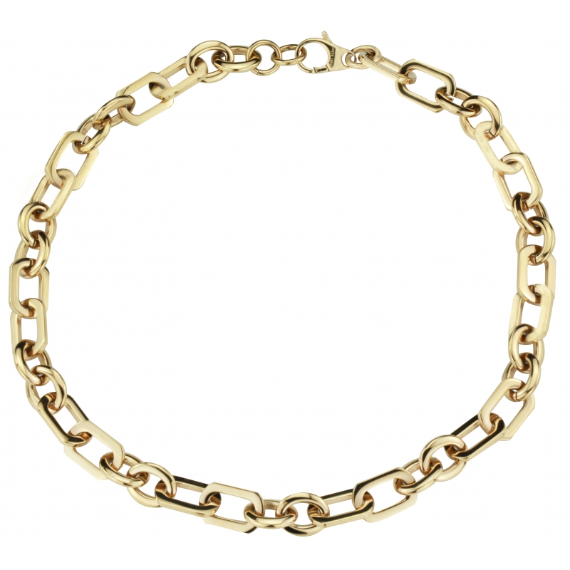 Traveller Ketting edelstaal verguld - 50 cm