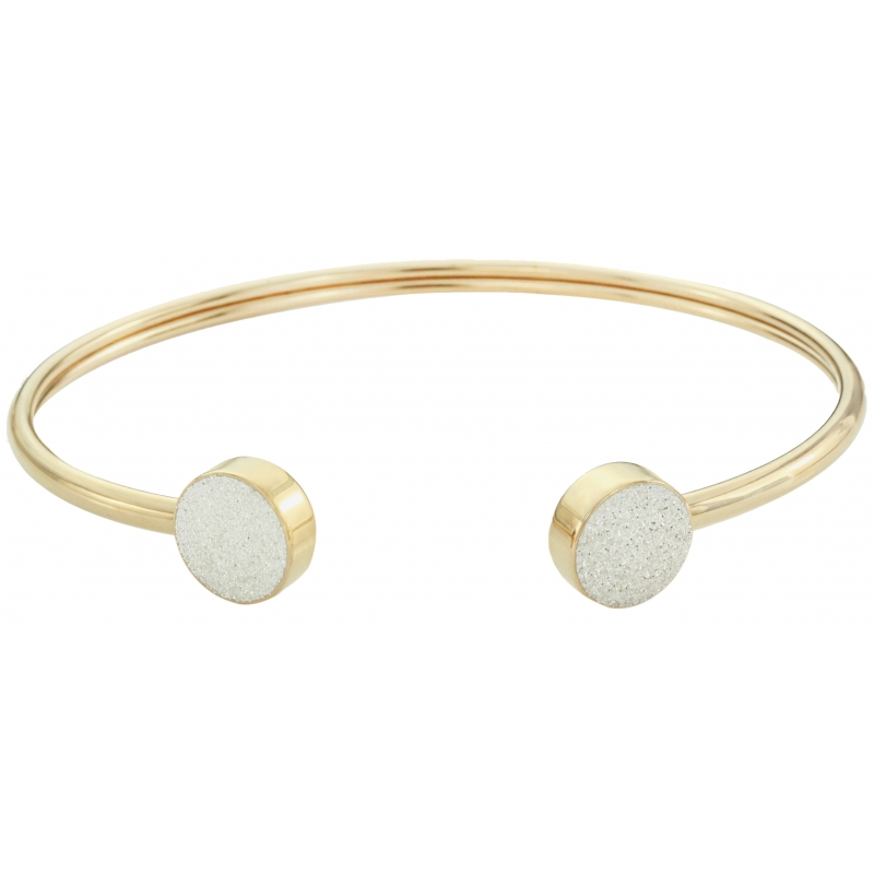 Traveller Bangle edelstaal verguld glitter