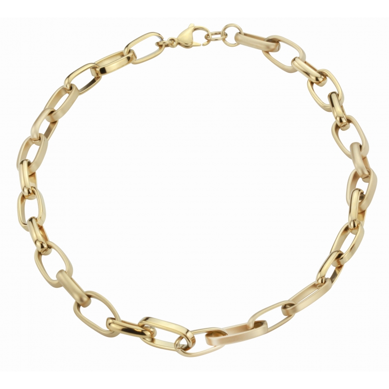 Traveller Ketting edelstaal verguld - 50 cm