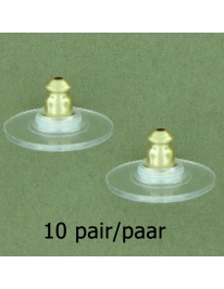 Traveller Clip earrings - Gold plated 